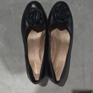 Hush Puppies Black Wedged Shoes